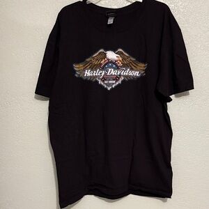 Harley-Davidson Black and Brown Eagle Graphic Tee